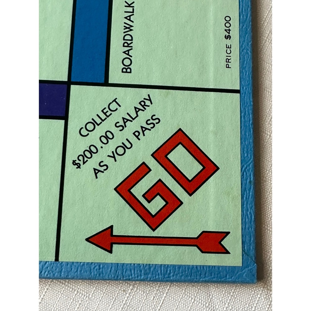 Vintage 1985 Monopoly Board Game Parker Brothers USA Edition Gameboard Only - Picture 5 of 5